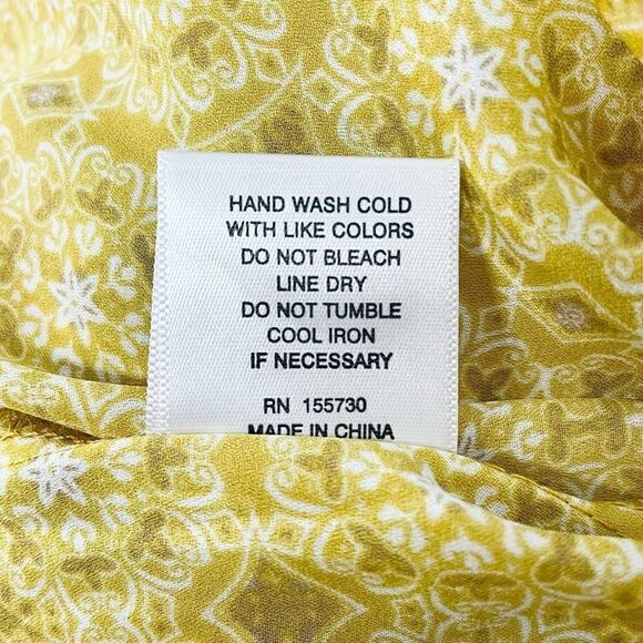 Rose & Olive Mandala Print Bohemian Blouse - Picture 7 of 8